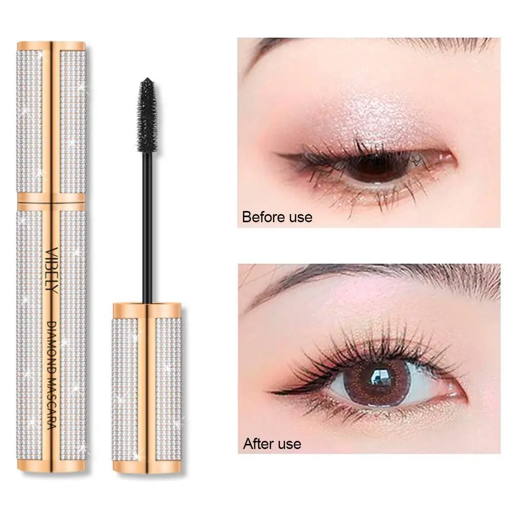 Mascara 4D Fiber Extra Volume nero impermeabile allungamento ciglia maschera trucco Sexy femminile Eye Lash Make-up prodotto