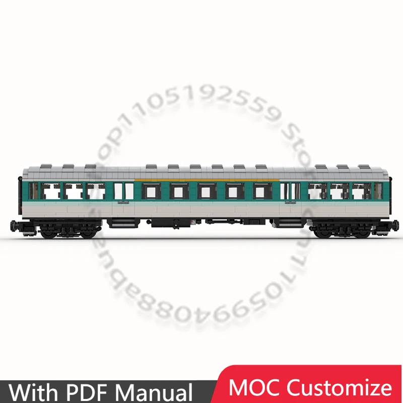 

Конструктор MOC Supercar DB Regio 1st/2nd Class "ABn 417.0" (8w) из 1771 детали, модульная модель для самостоятельной сборки, подарок на день рождения для мальчиков
