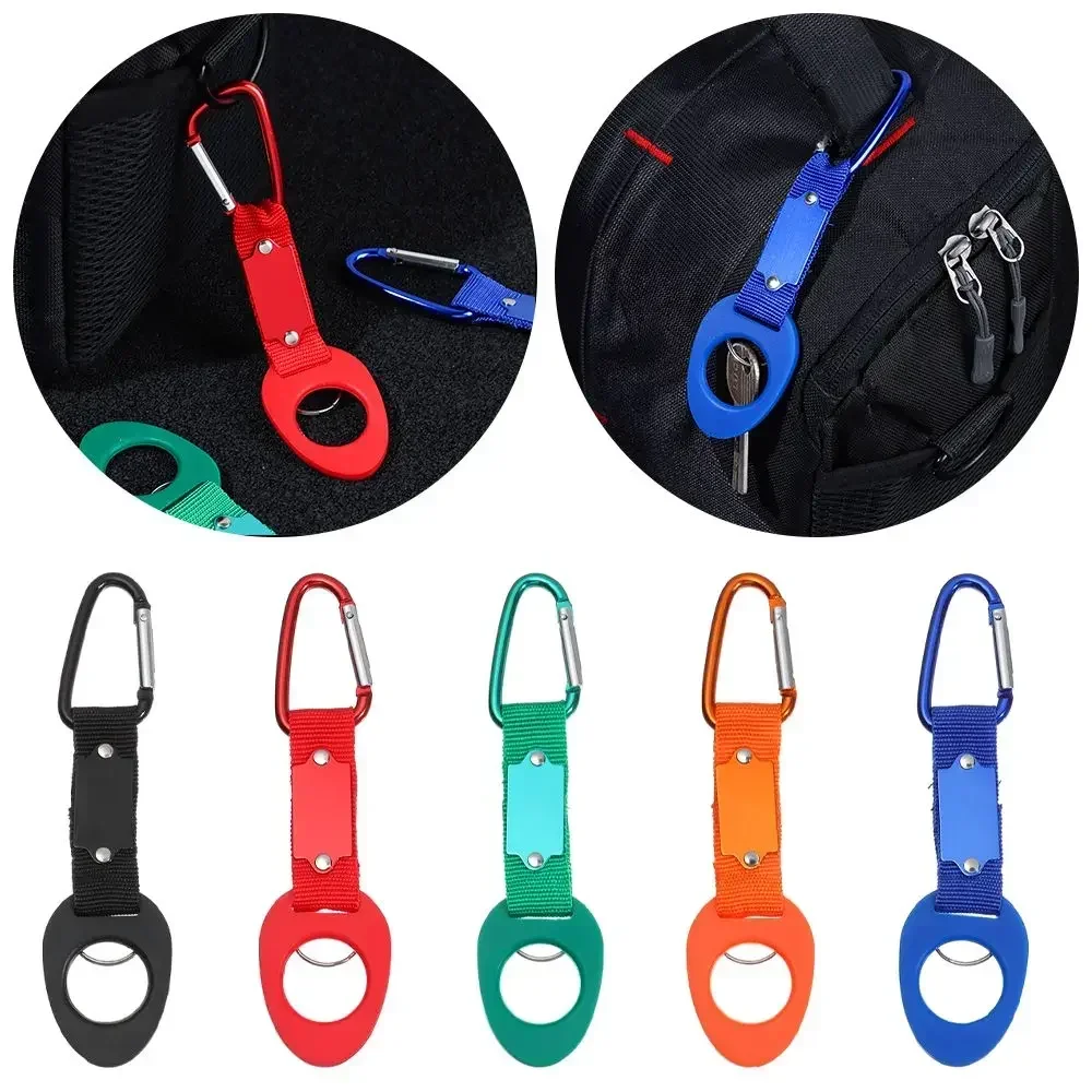 1PC Water Bottle Buckle Backpack Carabiner Portable Hanging Outdoor Drink Bottle Holder Hook Clip Hanger Camping Hiking Tools