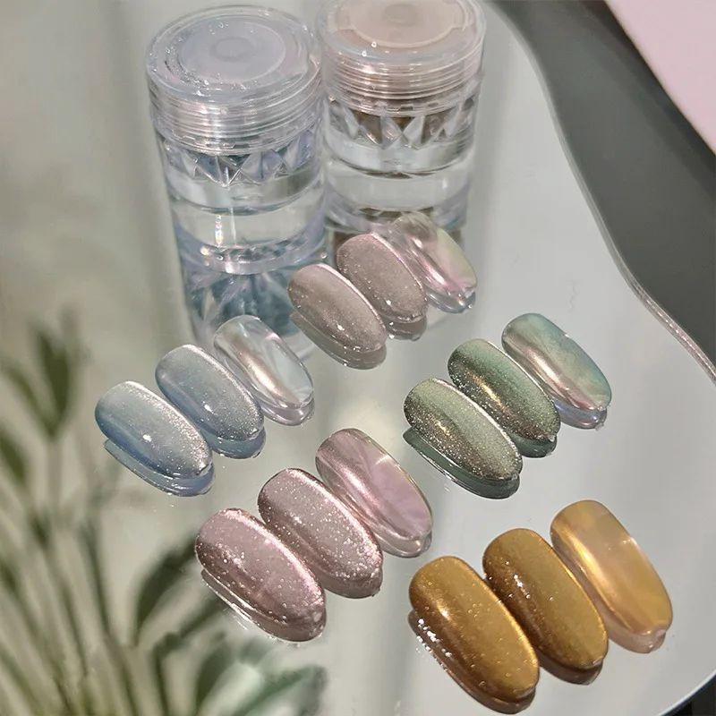 Nuevo Espejo Mágico 2 en 1 Ojo de Gato Rosa Dorado Azul Rosa Morado Verde