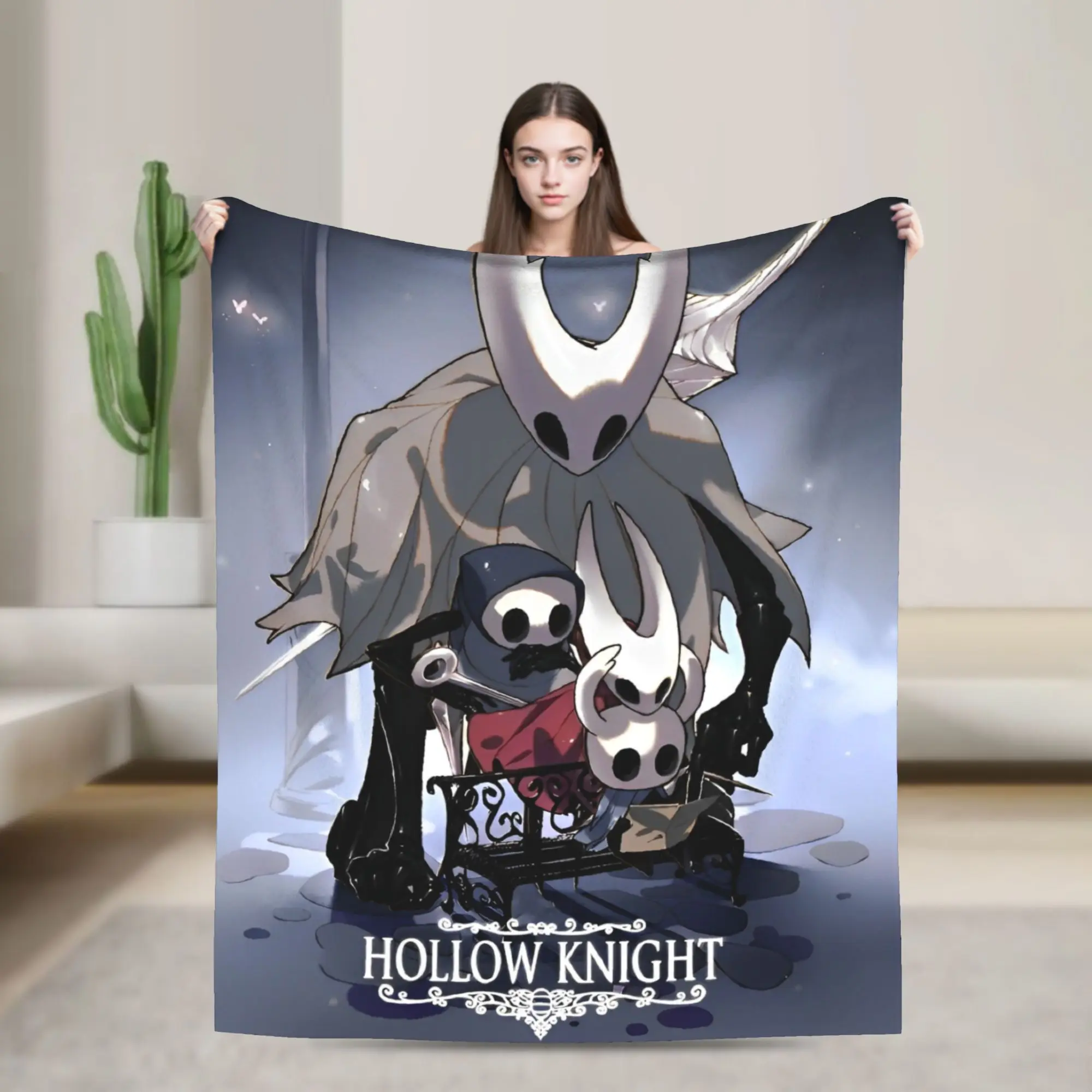 Hollows Knights Fleece Blankets Indie Games Action Adventure Awesome Throw Blankets for  Sofa Bedding Lounge 200x150cm Rug Piece