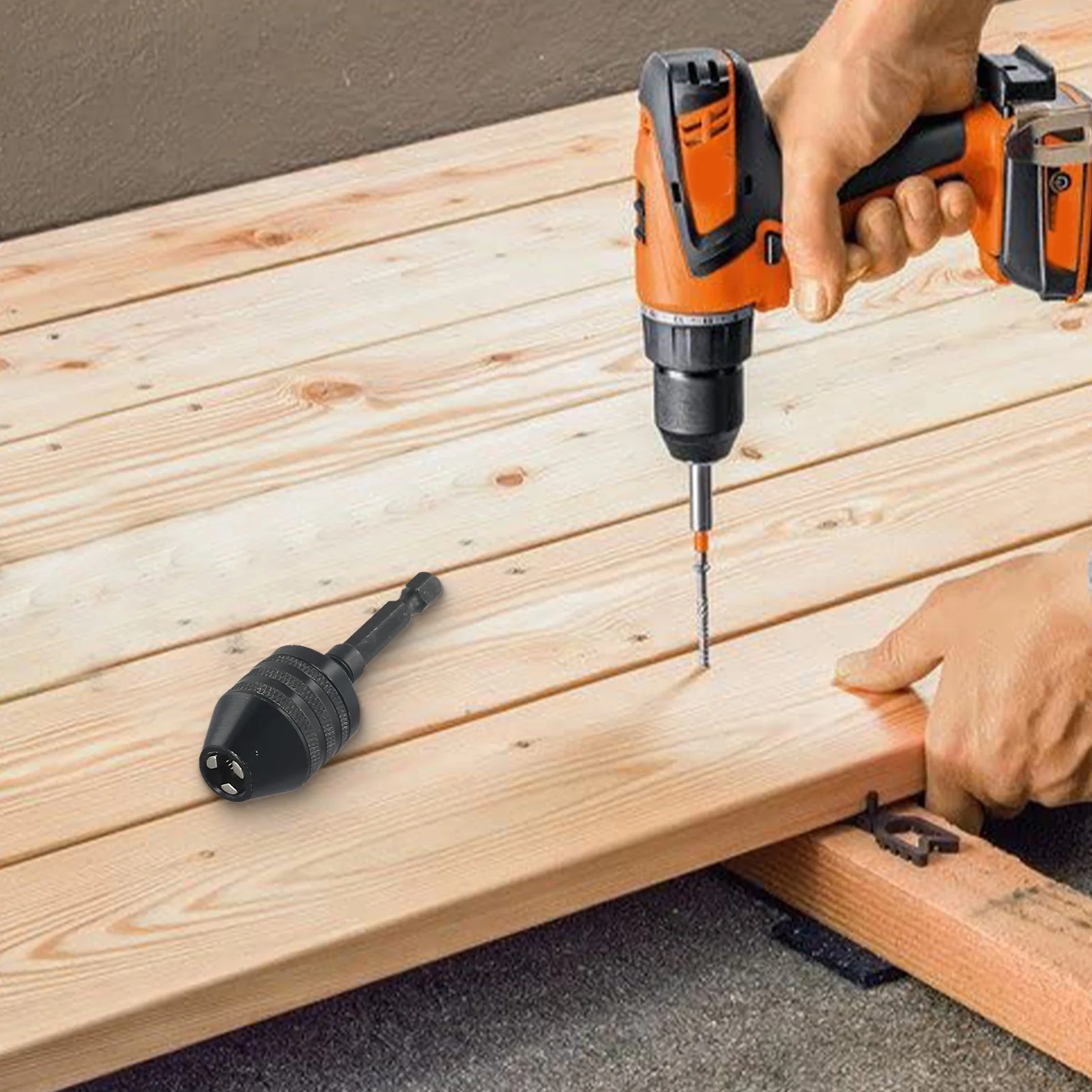 Experience Versatility with a Keyless Drill Chuck Adapter for Impact Drivers Suitable for 0 3 8 0mm Drill Bits