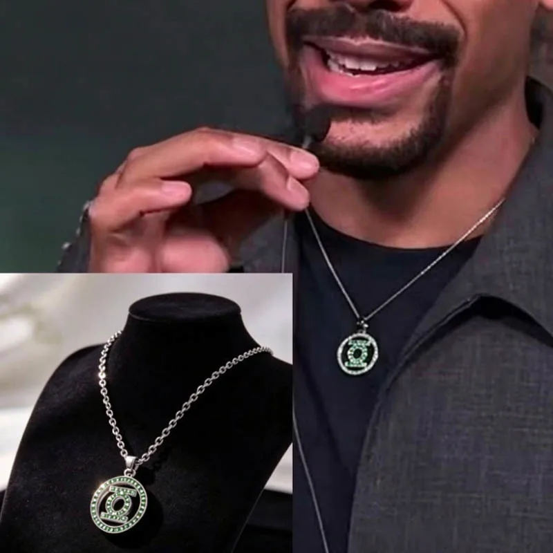 2026 NEW Green Lantern Corps Ring Aaron Pierre Necklace Cosplay Props Toy Accessory Collection Fans Gift