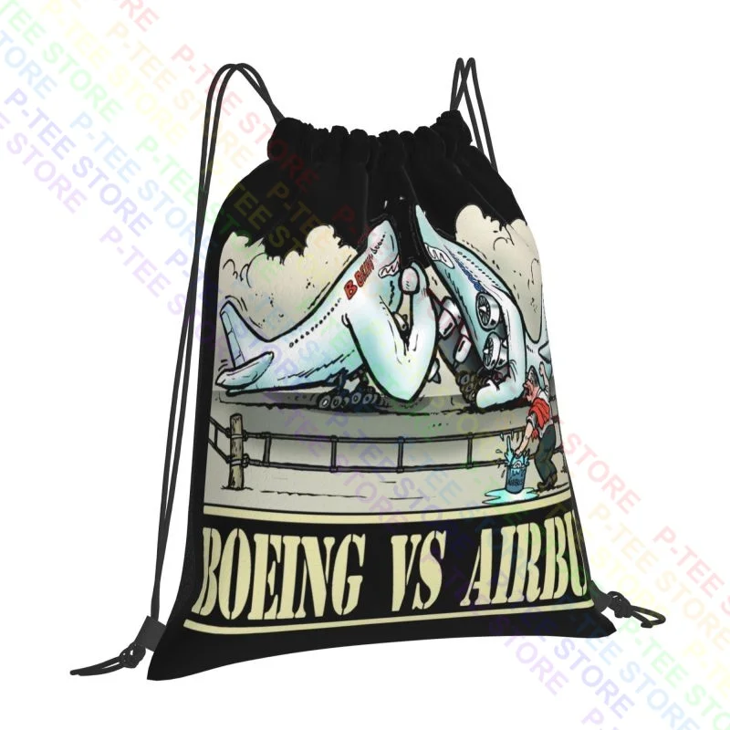 Boeing Vs Airbus Drawstring Bags Gym Bag Hot Training Sports Bag Outdoor Running