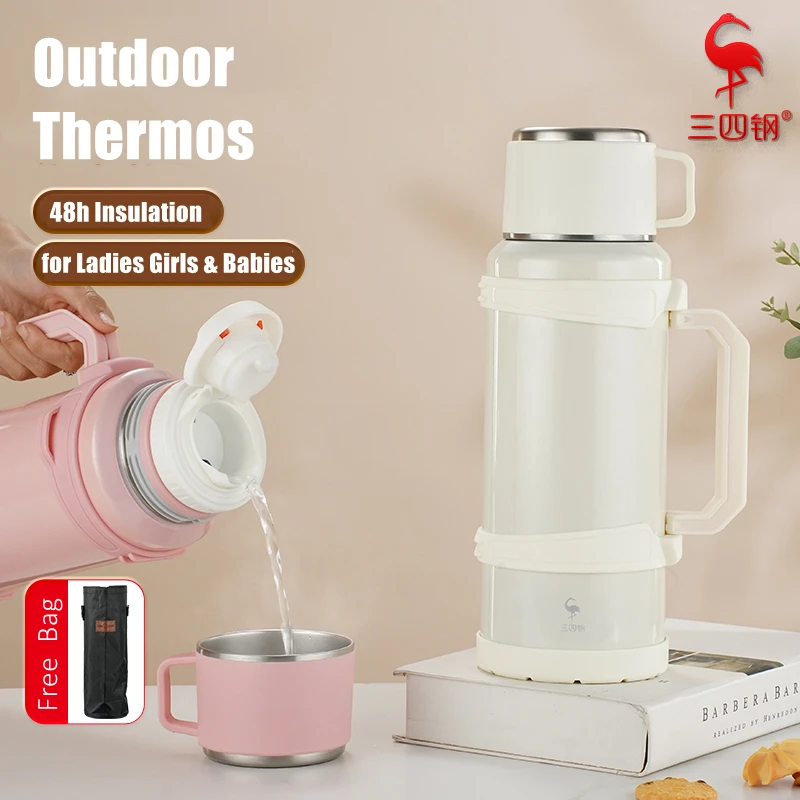 LFGB Certificated 316 Stainless Steel Lady and Girls Thermos 99.9% Anti-bacterial Vacuum Flask 48 Hours Insulating Water Kettle