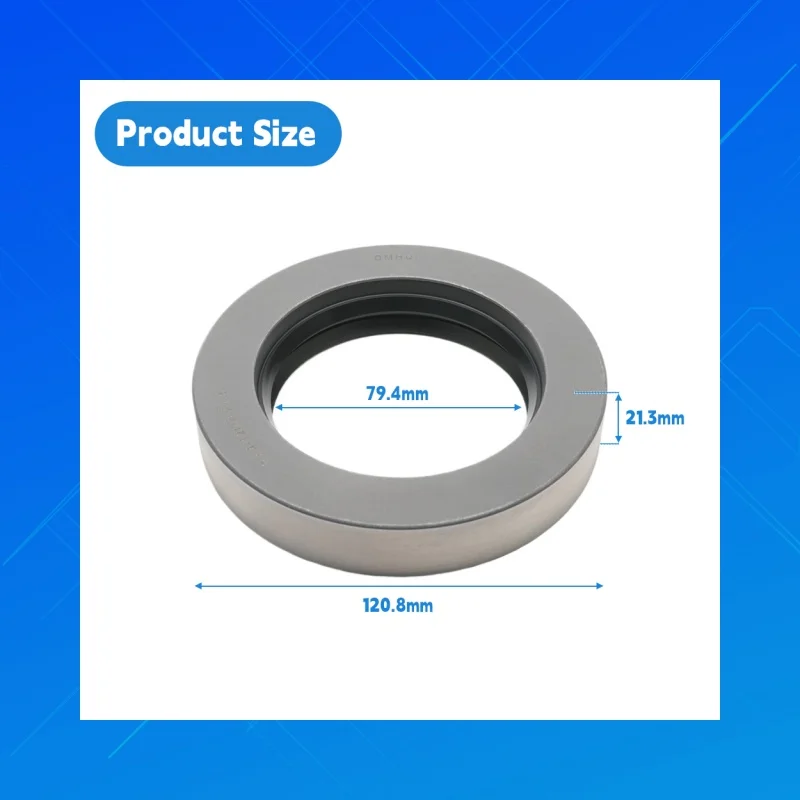 

DMHUl high-quality composite oil seals, Size79.4x120.8x21.3mm Applicable toSeals for agricultural and construction machinery