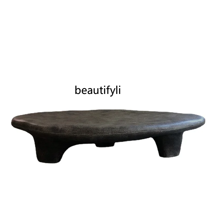 

yj Coffee Table Short Coffee Table Pebble Shape Living Room Coffee Table