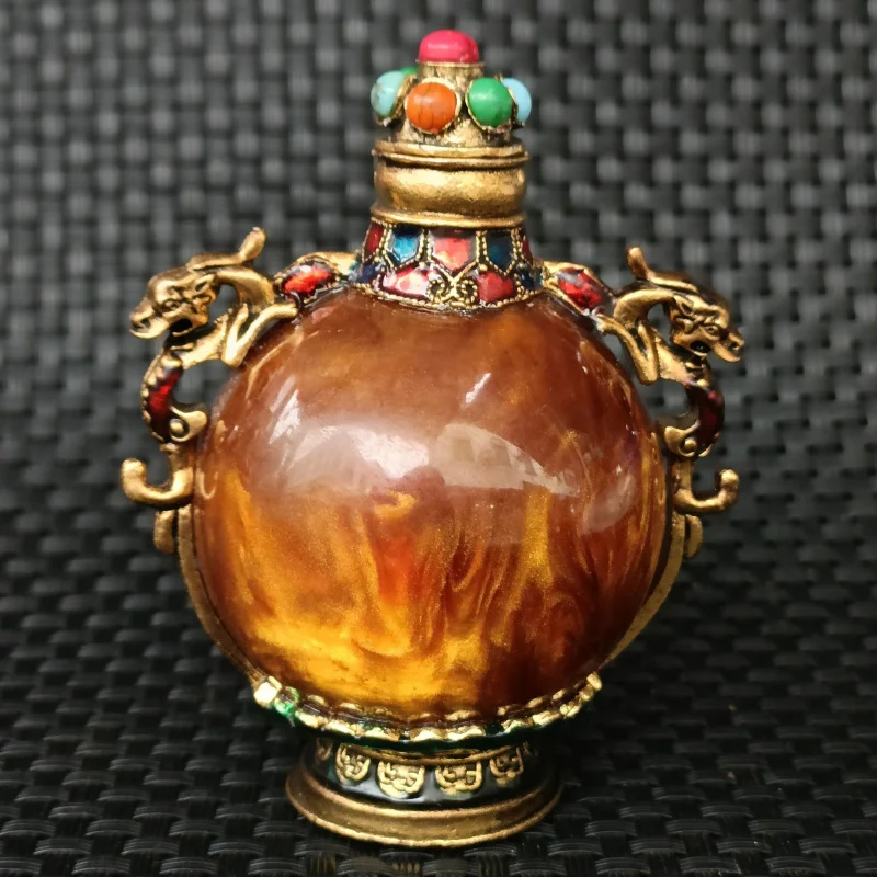 Antique Miscellaneous Crafts Vintage Round Handle Piece Old-fashioned Snuff Bottle Wholesale Glass