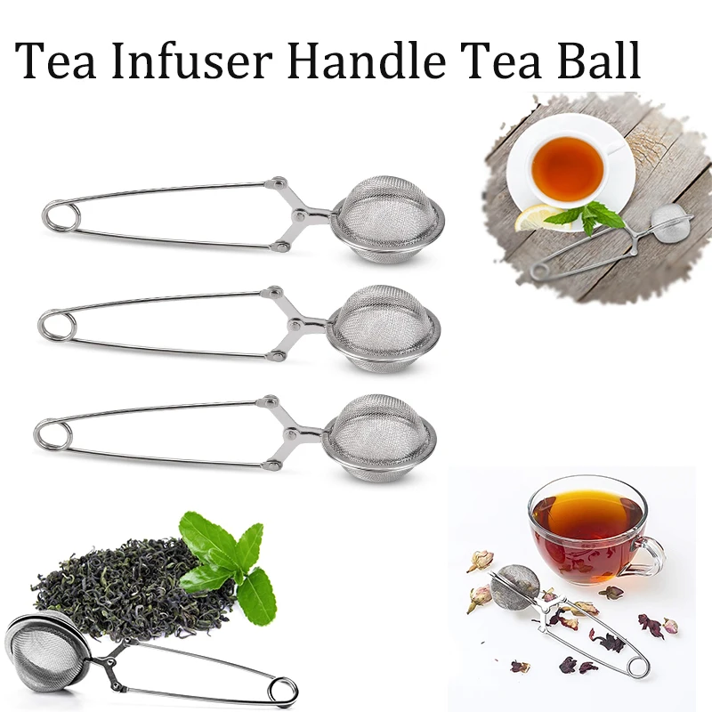 1-4pcs Creative Handle Tea Infuser Stainlesss Steel Coffee Filter Tea Bag Diffuser Teapot Gadgets Loose Leaf Tea Home Living