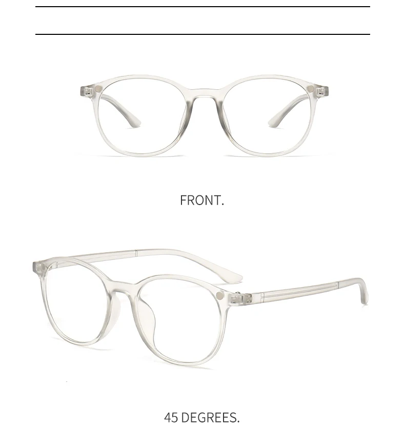 Vcka transparenten Rahmen Frauen Myopie Sonnenbrille 6 in 1 Magnet clip Brille runde Männer polarisierte verschreibung pflicht ige Brille-0.5 ~-6,0 – Detail 8