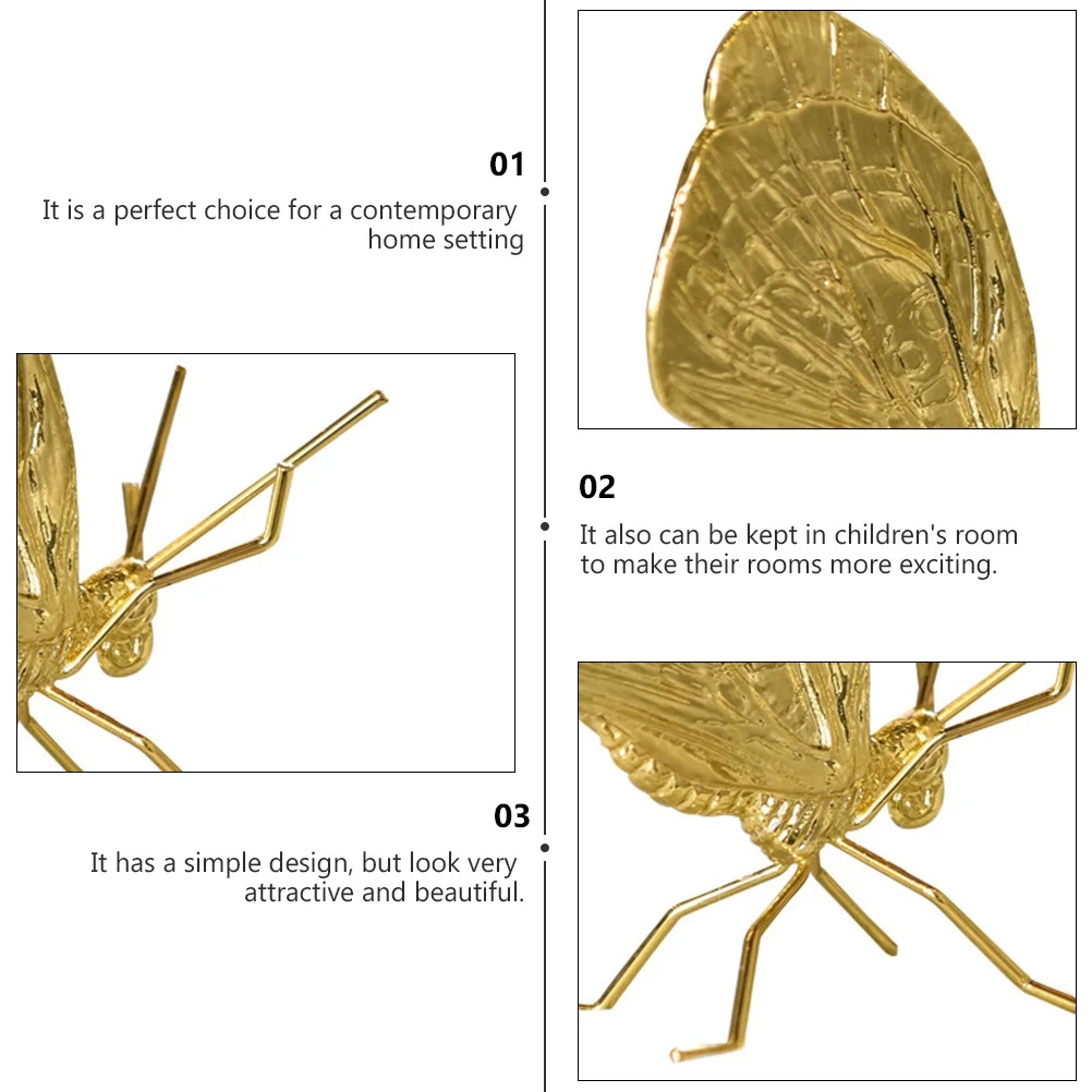 

Metal Ornament Creative Handicrafts Decorative Metal Art Butterfly Home Decor Desktop Decoration Colorful