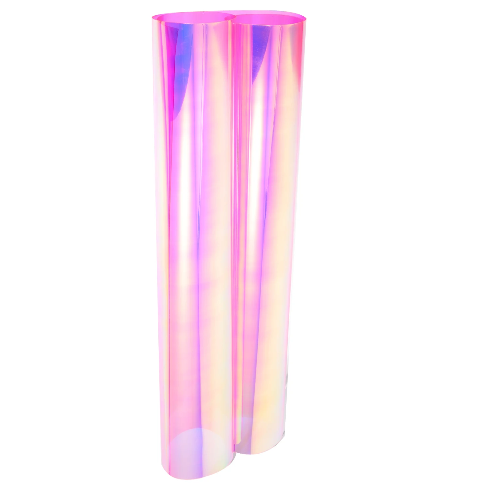 

Iridescent PVC Fabric Film Holographic Transparent Material Clear Craft DIY Handbags Bags Clothing