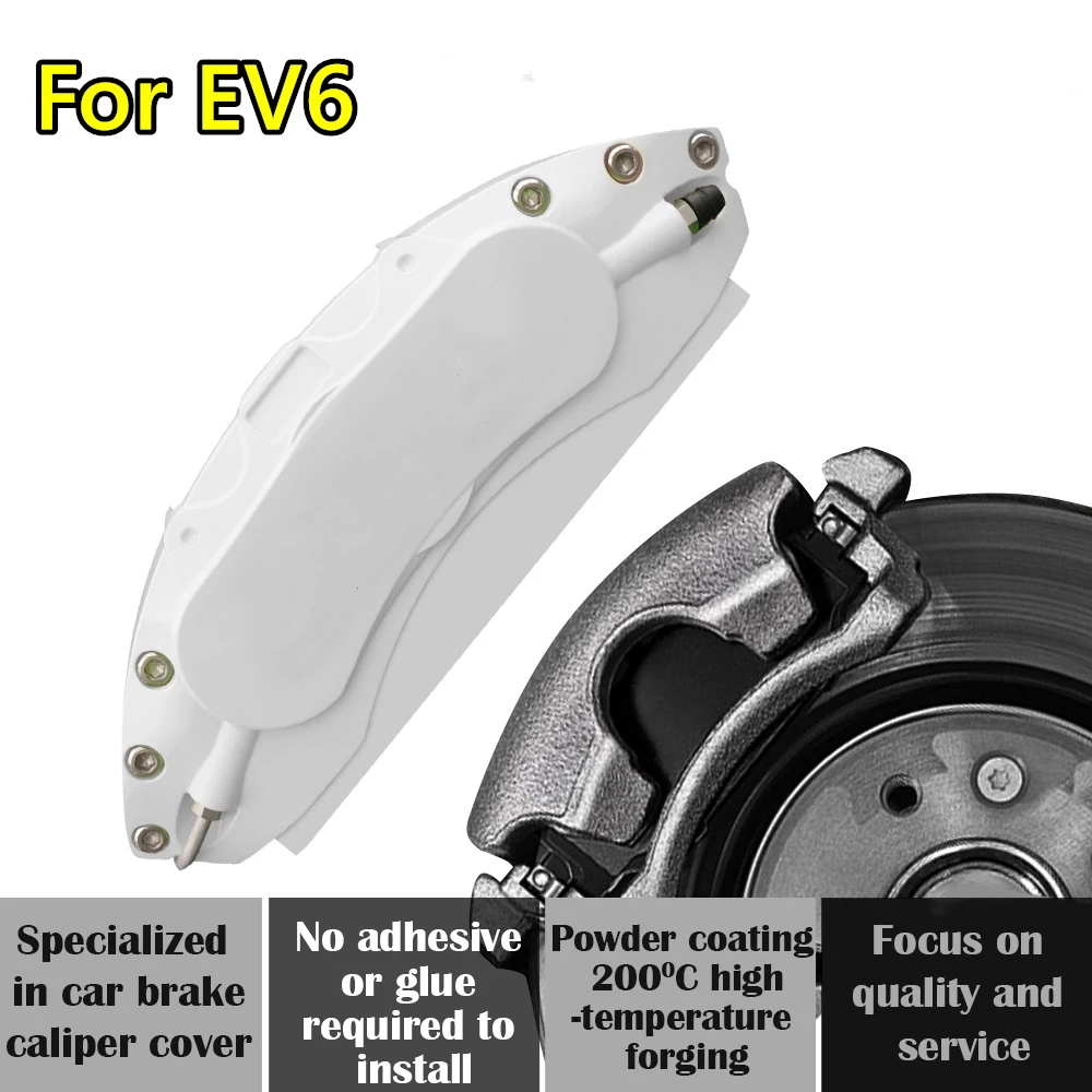 For Skyworth EV6 Car Brake Caliper Cover Aluminum Alloy Metal Exterior Kit Fit 410 430 520 Air Plus Max Pro 2021 2023 2024 2025