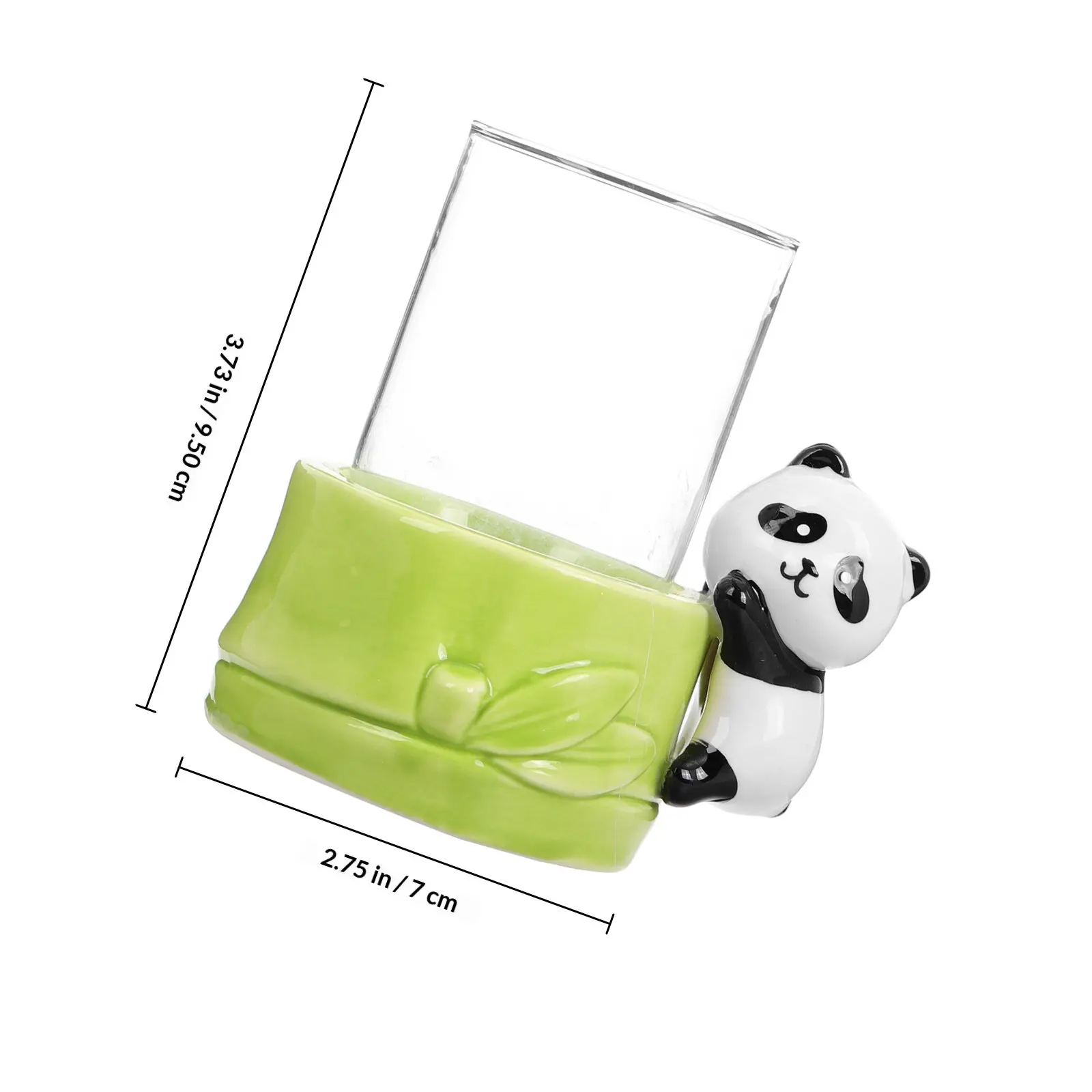 Ceramic Panda Hydroponic Flower Vase Fresh Flower Display Water Plant Pot Indoor Table Decor Succulent Planter Propagation
