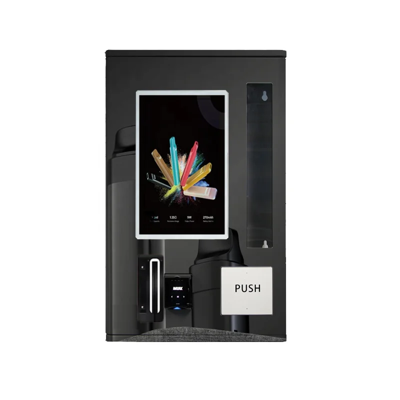 21.5 Inch Mini Touch Screen Age Verification Vending Machine Small Wall Mounted Credit Card Payment System ID Card Reader