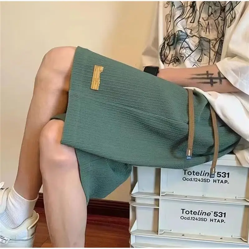 

Повседневные брюки с пятью точками American Sle High Street больших размеров, молодежные летние спортивные брюки из полиэфирного волокна