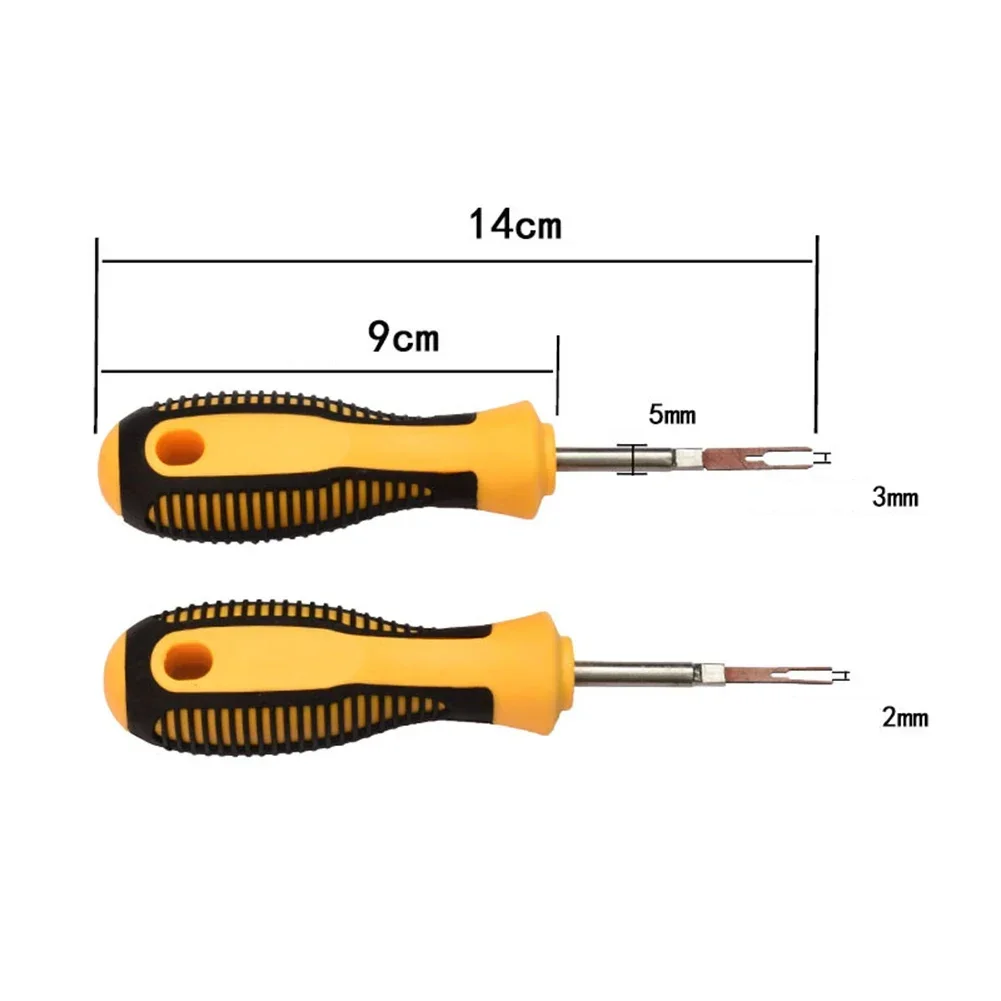 1PCS Car Terminal Removal Tool Electrical Wiring Key Pin Extractor Puller 2mm 3mm Optional Non-deformation Non-slip Handy Portab