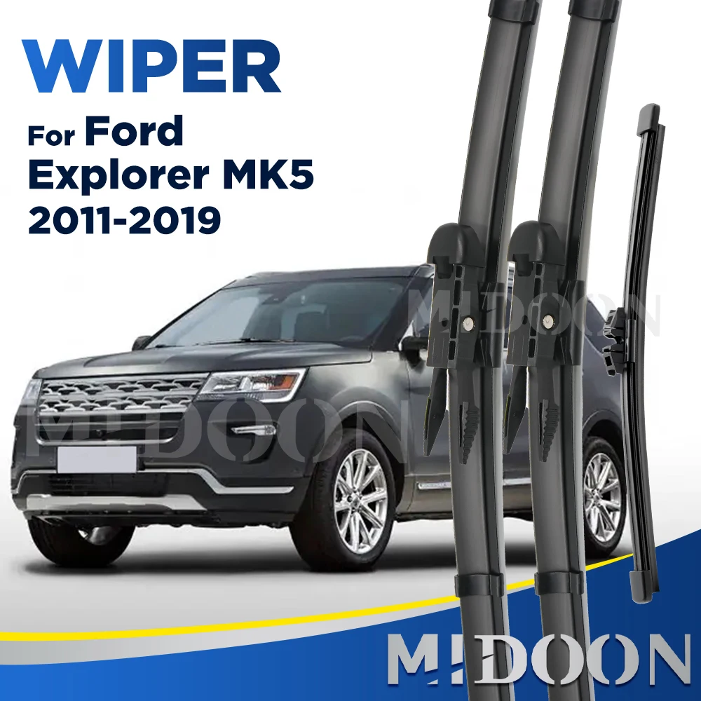 MIDOON Windshield Windscreen Wiper Blades For Ford Explorer 2011 2012 2013 2014 2015 2016 2017 Front Rear Window Wiper 26