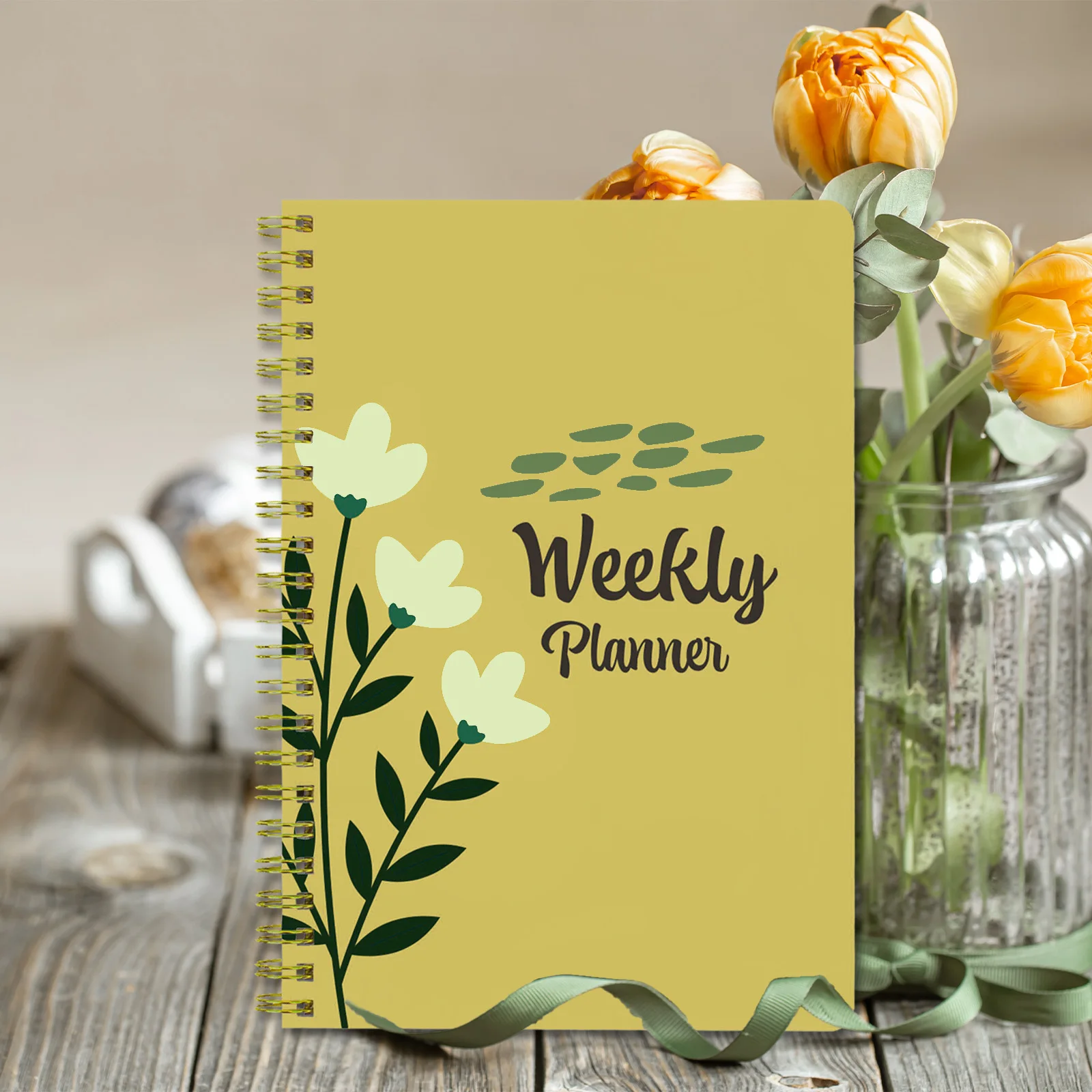 2024A5 Agenda Notebook Daily Weekly English Planner - Essential for Goal-Setters and High Achievers