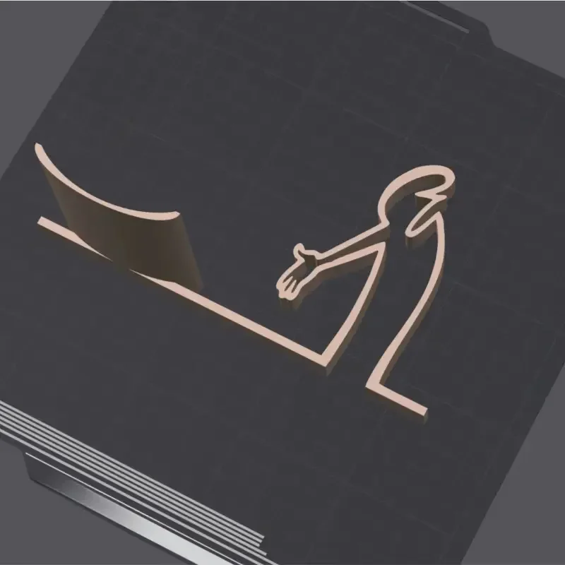 حامل ورق لف بسيط وعملي لتزيين الطباعة ثلاثية الأبعاد، حامل ورق تواليت أنيق، حامل مناديل مضحك وروح الدعابة