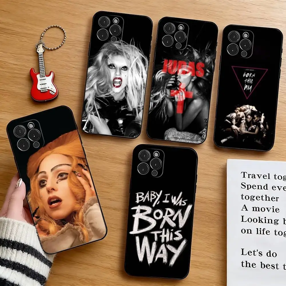 

L-Lady G-Gaga BornThisWay Phone Case For iPhone 17, 16,15,14,13,12,11 Plus,Pro Max, Others Soft Black Cover