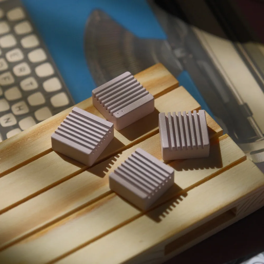 CNC Aluminium Metall Tastenkappe Persönlichkeit Kirsche 1U Retro Minimalismus Graue Richtung Tastenkappe Mechanische Tastatur Spiel Zubehör Geschenk
