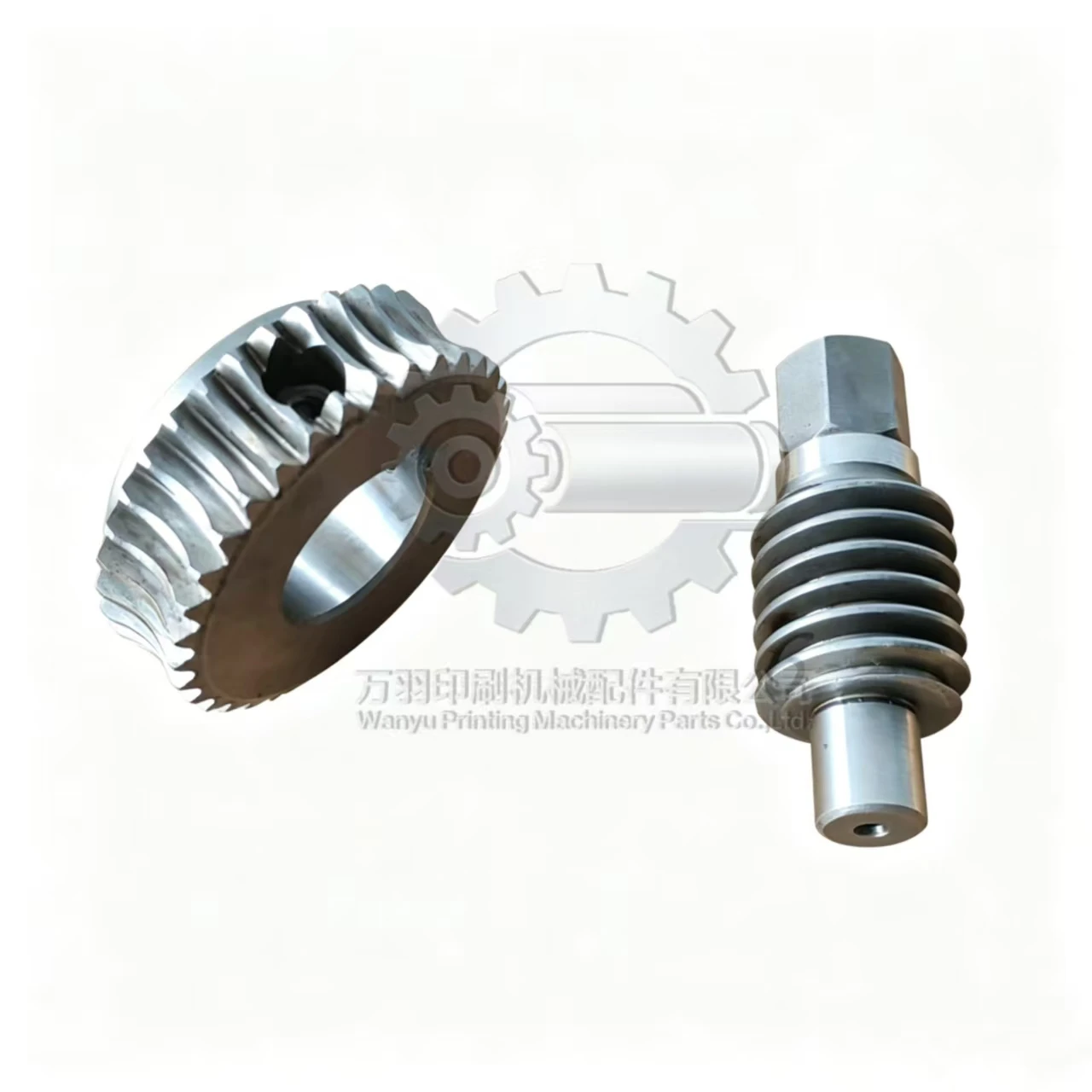 Heidelberg CD102 Blanket Worm Gear & Worm Shaft Assembly, 66.006.029 66.006.031 Offset Press Accessories