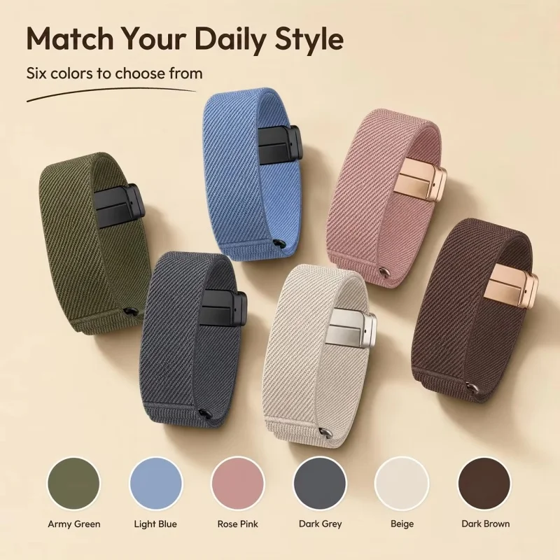 Magnetic Nylon Replacement Wristband for Garmin CIRQA Breathable Adjustable Sport Strap Quick Release Band Accessories
