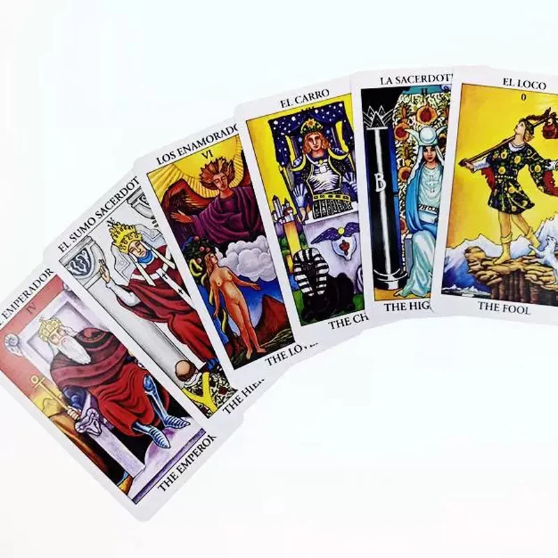 78pcs The Rider Tarot Deck with Instruction Booklet, Essential for Tarot Beginners & Expert Readers English-Spanish image 2