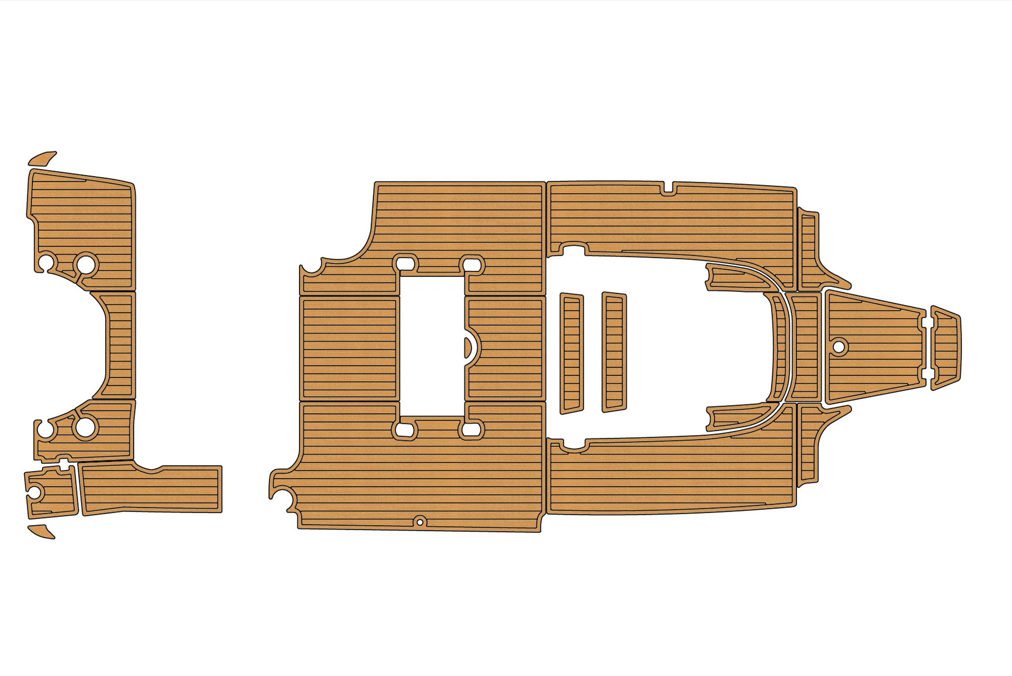 

2021 Robalo 242 EXP Cockpit swimming platform 1/4" 6mm EVA fAUX carpet Water Ski Yacht Fishing Boat Non-slip mat floor