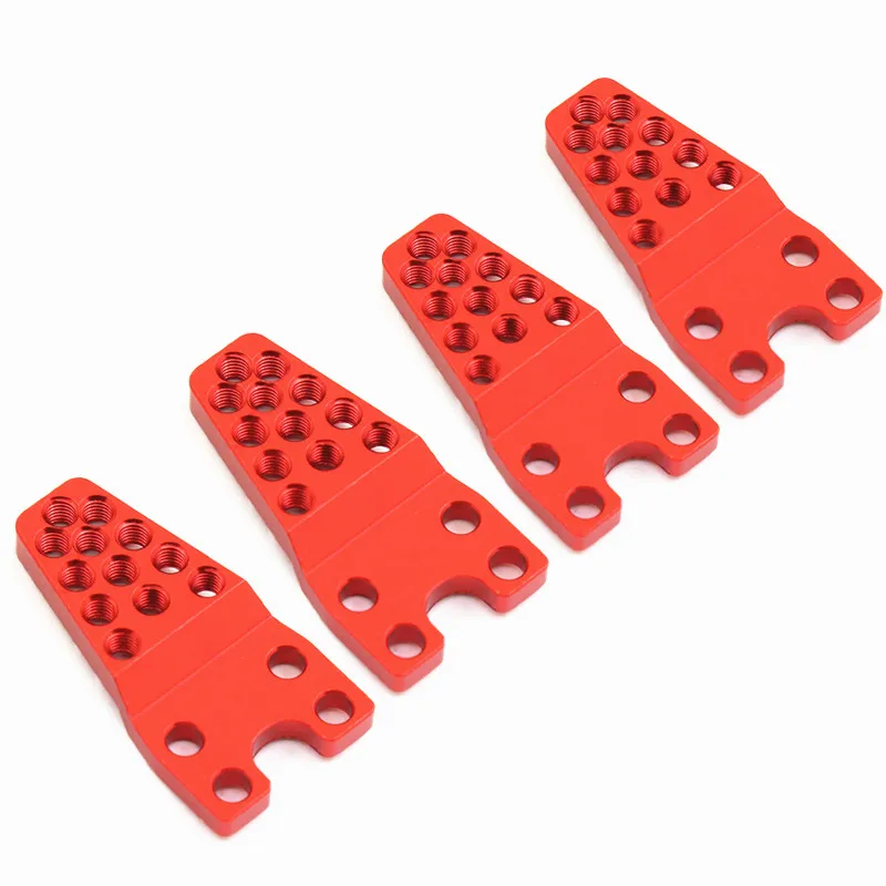 4PCS RC Car Aluminum Alloy Shock Absorber Tower Lift Lower Adjust Stand for 1/10 1:10 RC Crawler Axial SCX10 D90 Upgrade Parts