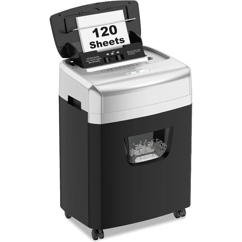 120-Sheet Autofeed Micro-Cut 30-Min Run Heavy Duty Paper Shredder