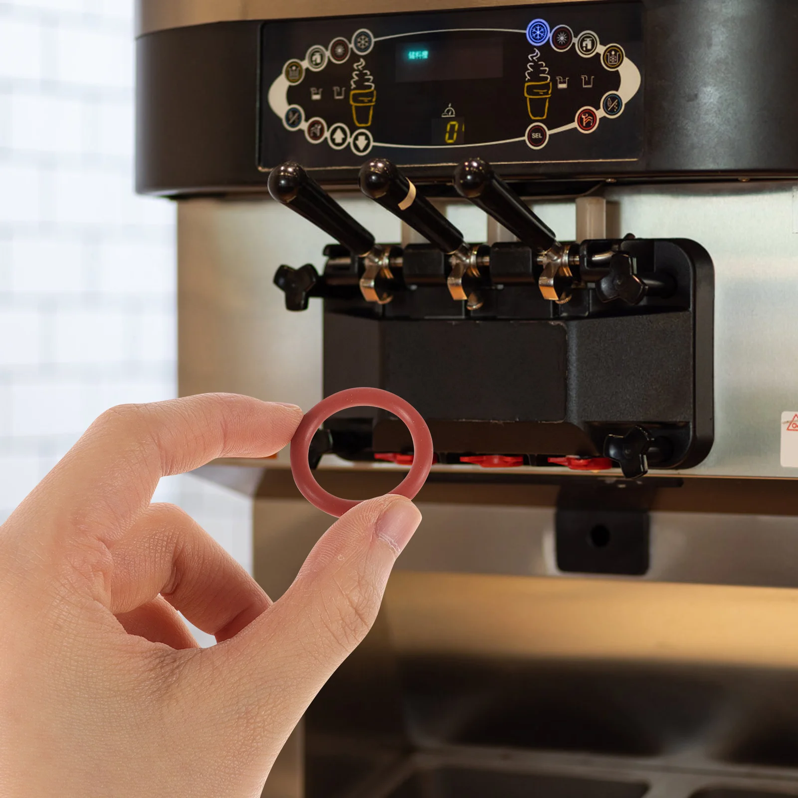 

10Pcs Ice Cream Machine Silicone Rings Replacement Sealing Gaskets Repair Parts for Ice Cream Maker Accessories