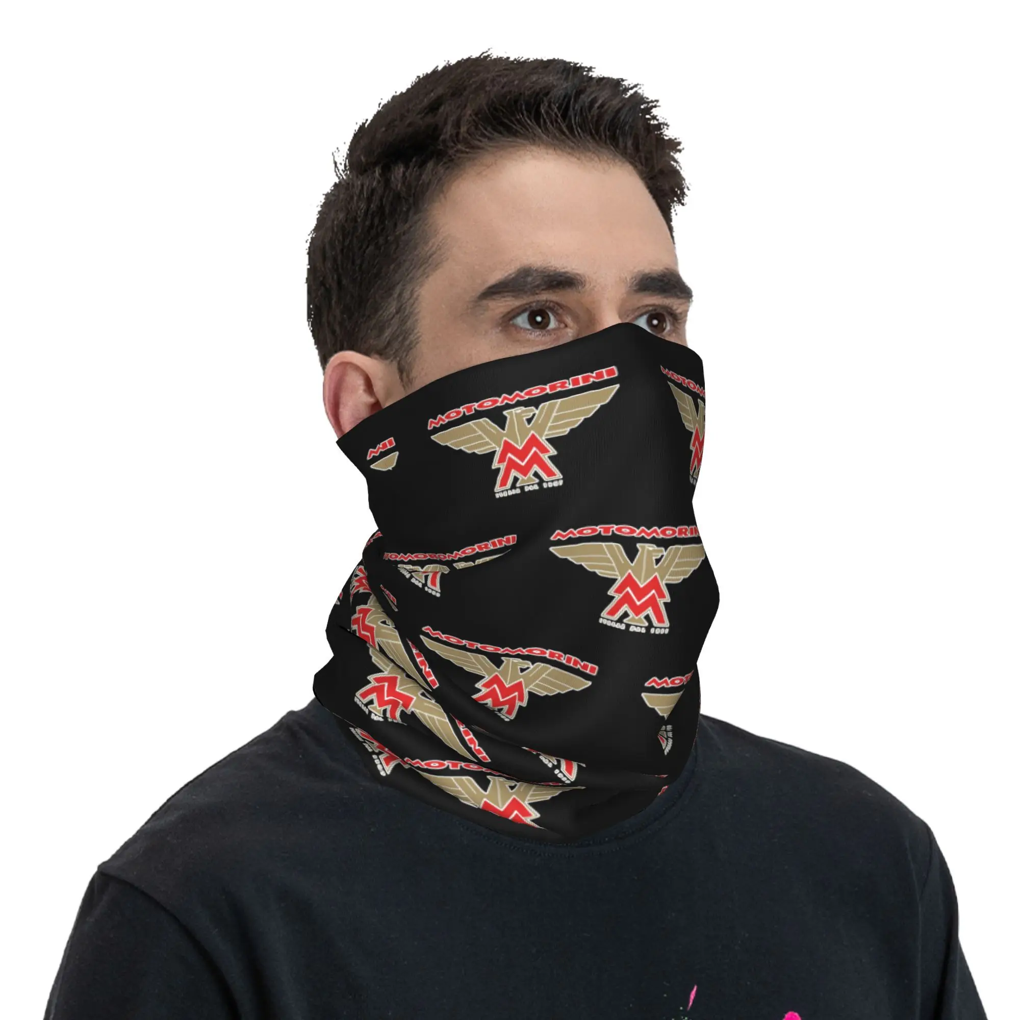 Moto Morini Logo Motorrad Bandana Halsmanschette Bedruckte Sturmhauben Maske Schal Multifunktionales Radfahren Reiten Erwachsene Atmungsaktiv