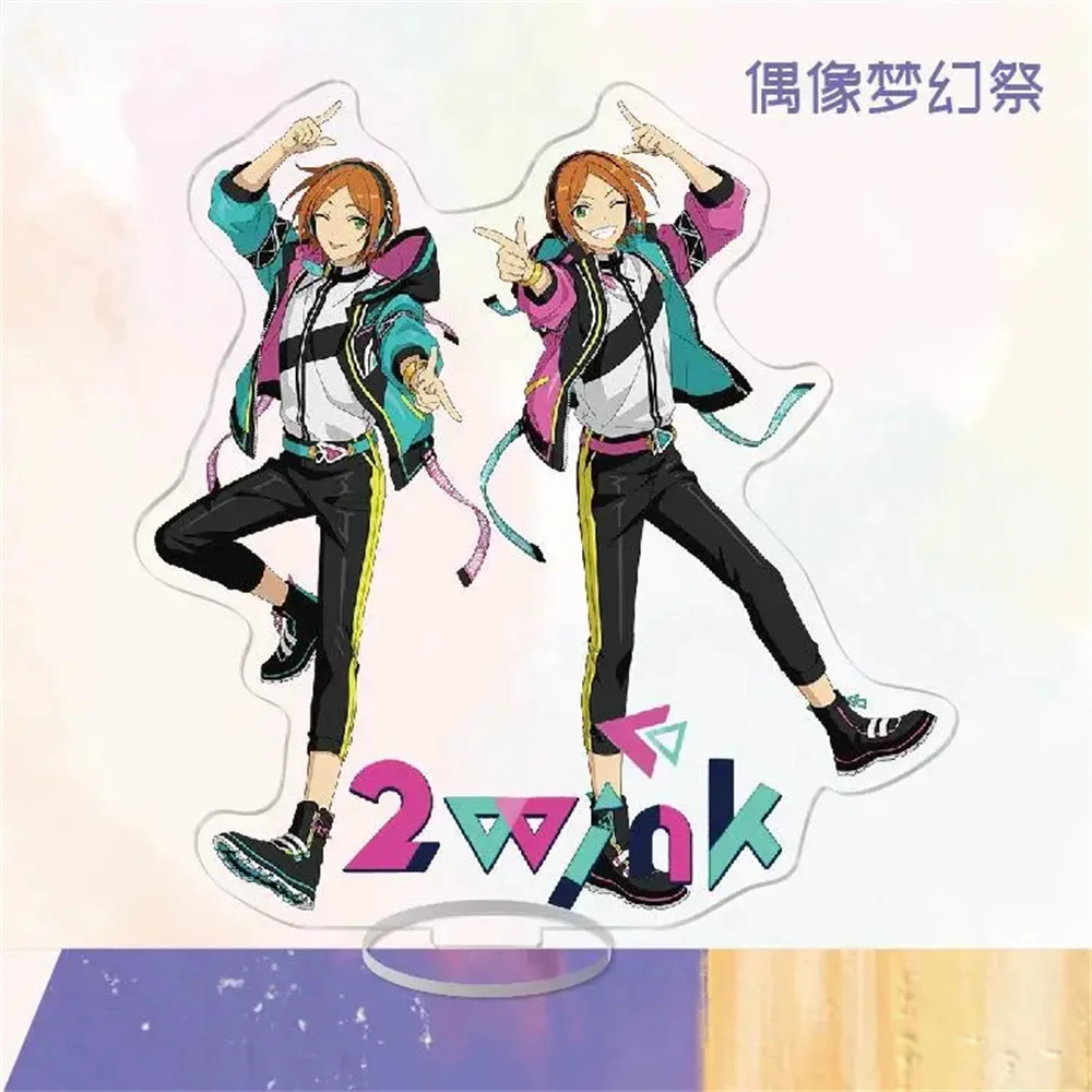 Charm Anime Fans GiftsHD sleutelhanger Karakter Ensemble Sterren Mode Yuuki Makoto Hibiki Wataru Acryl Stand Ornament Serie 15cm