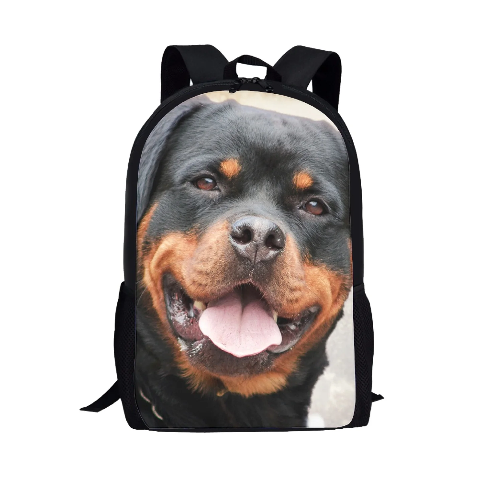 Kids School Bags for Teenager Boy Girl Children Backpack Rottweiler Dog Print School Satchels Bookbag Schoolbag Student Book Bag