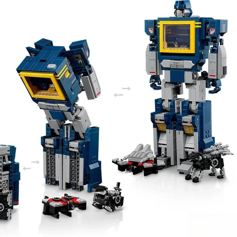 الأزرق روبوت نموذج اللبنات 10358 شاحنة سيارة ألعاب ميكانيكية عيد ميلاد عيد الهالوين هدية الكريسماس (1505 قطعة)