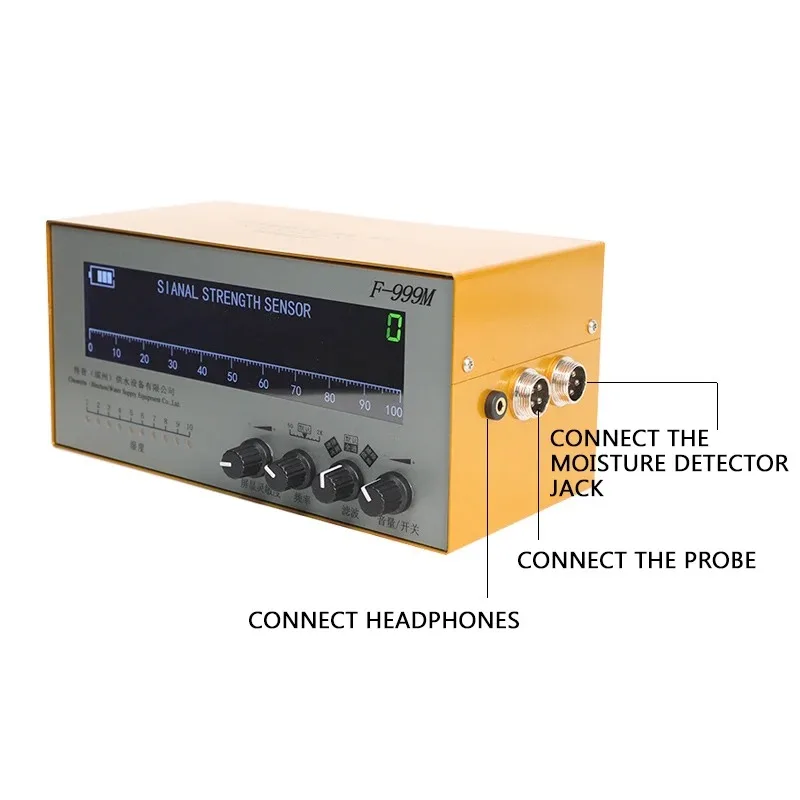 F999M Indoor and Outdoor Floor Heating Side Leakage Locating Tap Water Pipe Leakage Detection Accurate Leak Detector