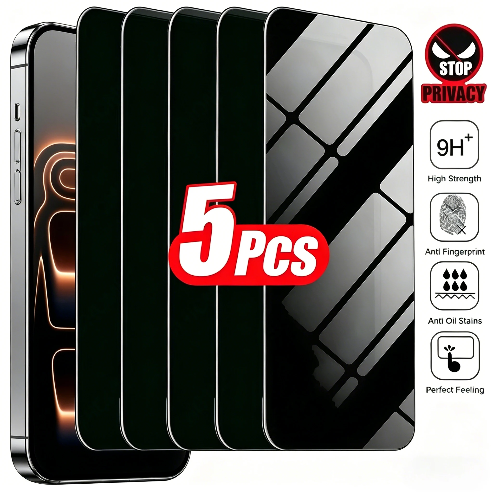 

5Pcs Full Cover Privacy Screen Protector For Samsung S26 Ultra S25 S23 S22 S20 A07 A55 S20 24 FE S22 25 24 Plus Anti Spy Glass