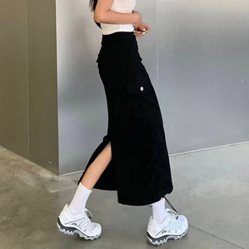 Women's Skirt With Strings Midi Summer 2025 Female Skirts Premium High Quality Korean Fashion Clothing Sales Trend Style Cheap V