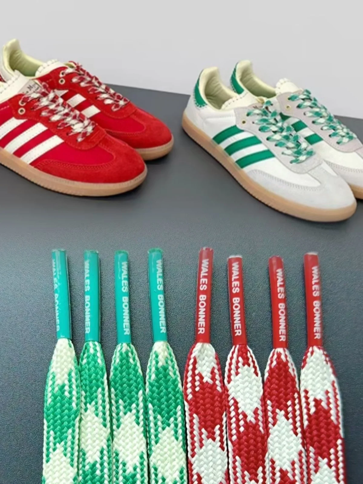 

Retro ex Casual Dequn oes Laces Adapted for Tee-le Clover Ws Bonner X Samba Training oes Rope Laces Accories