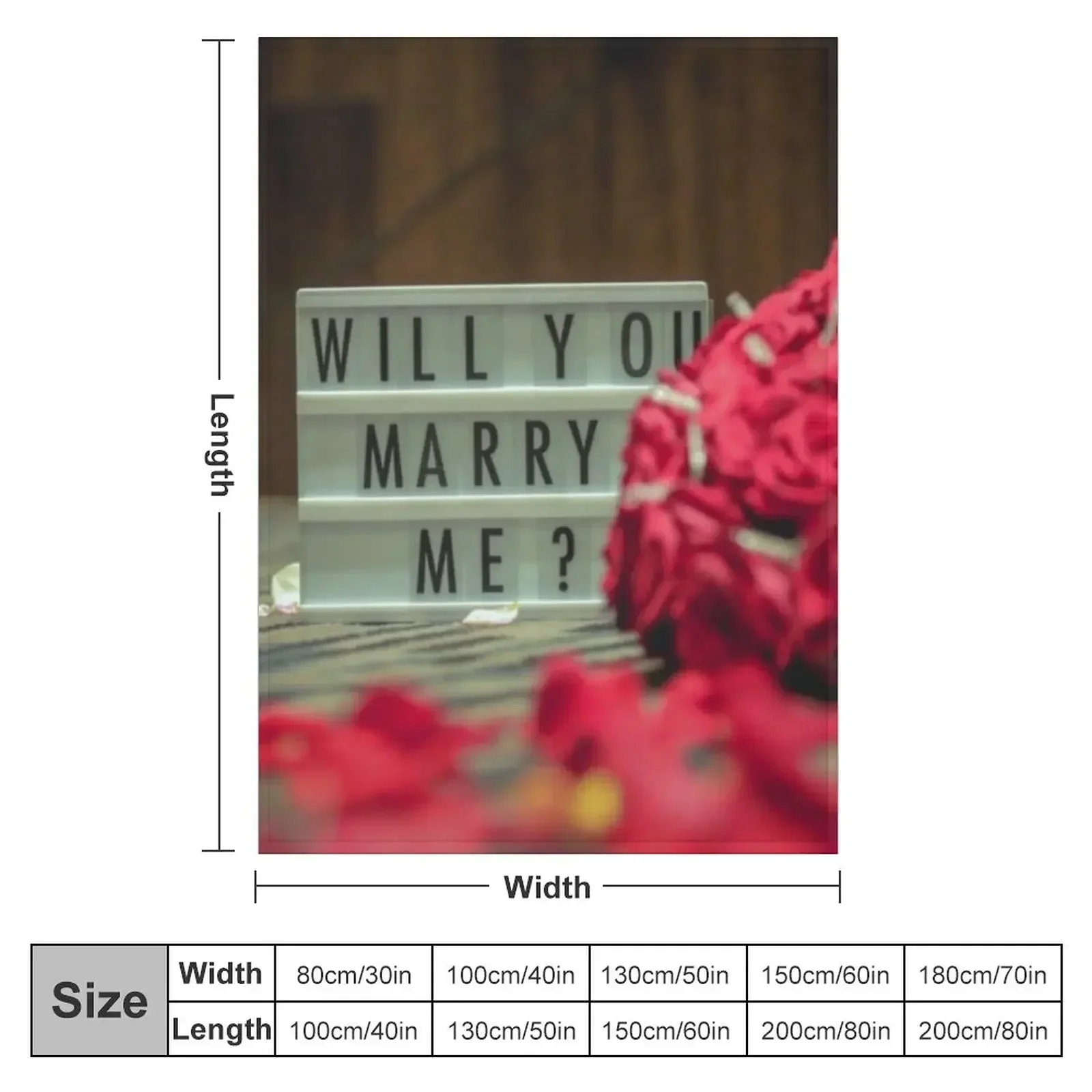 Will You Marry Me? Marriage Proposal Throw Blanket for winter Kid'S Baby Summer Blankets