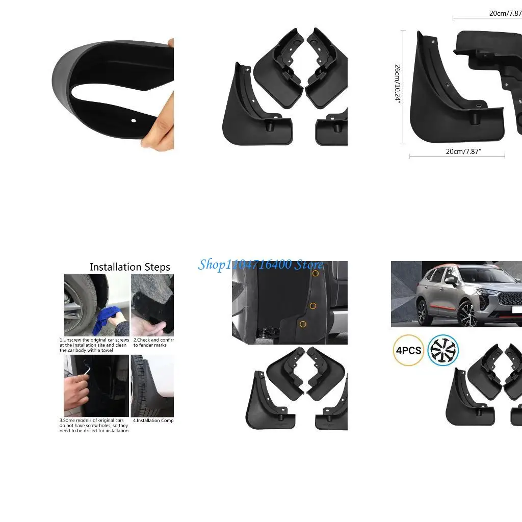 

y1gd Auto Car Tire for Fender Mudguard Front Rear Mud Splash- Flaps for Haval Jolion