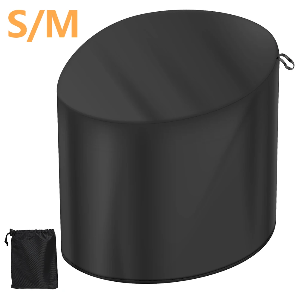 Papasan Chair Cover Waterproof Dustproof Cover with Bottom Drawstring & Storage Bag Patio Furniture Seat Cover for Home Outdoor