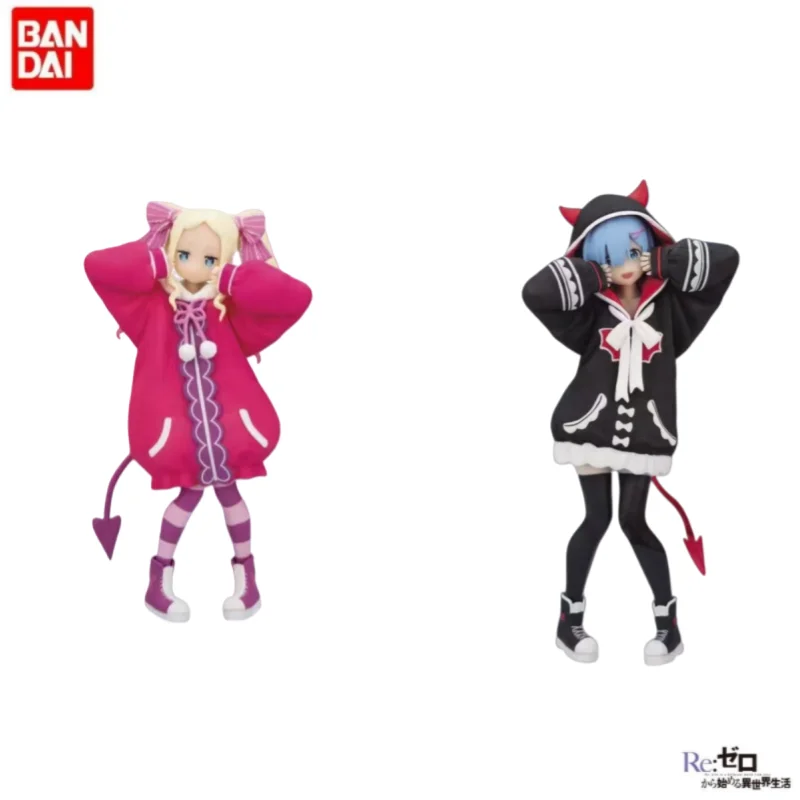 Figurine d'action originale Bandai Re Life In A Different World From Zero Echidna Rem Beatrice, marchandise d'anime, en stock