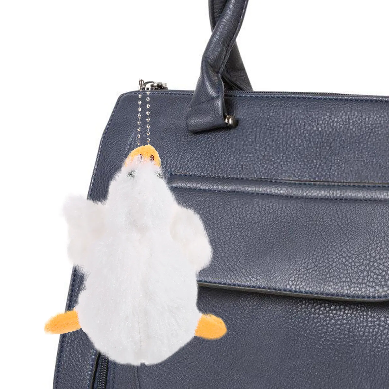 

2Pcs White Goose Hanging Keychain Bag Decorations Soft Pendant Backpack Charms Cute Accessories Goose Charms