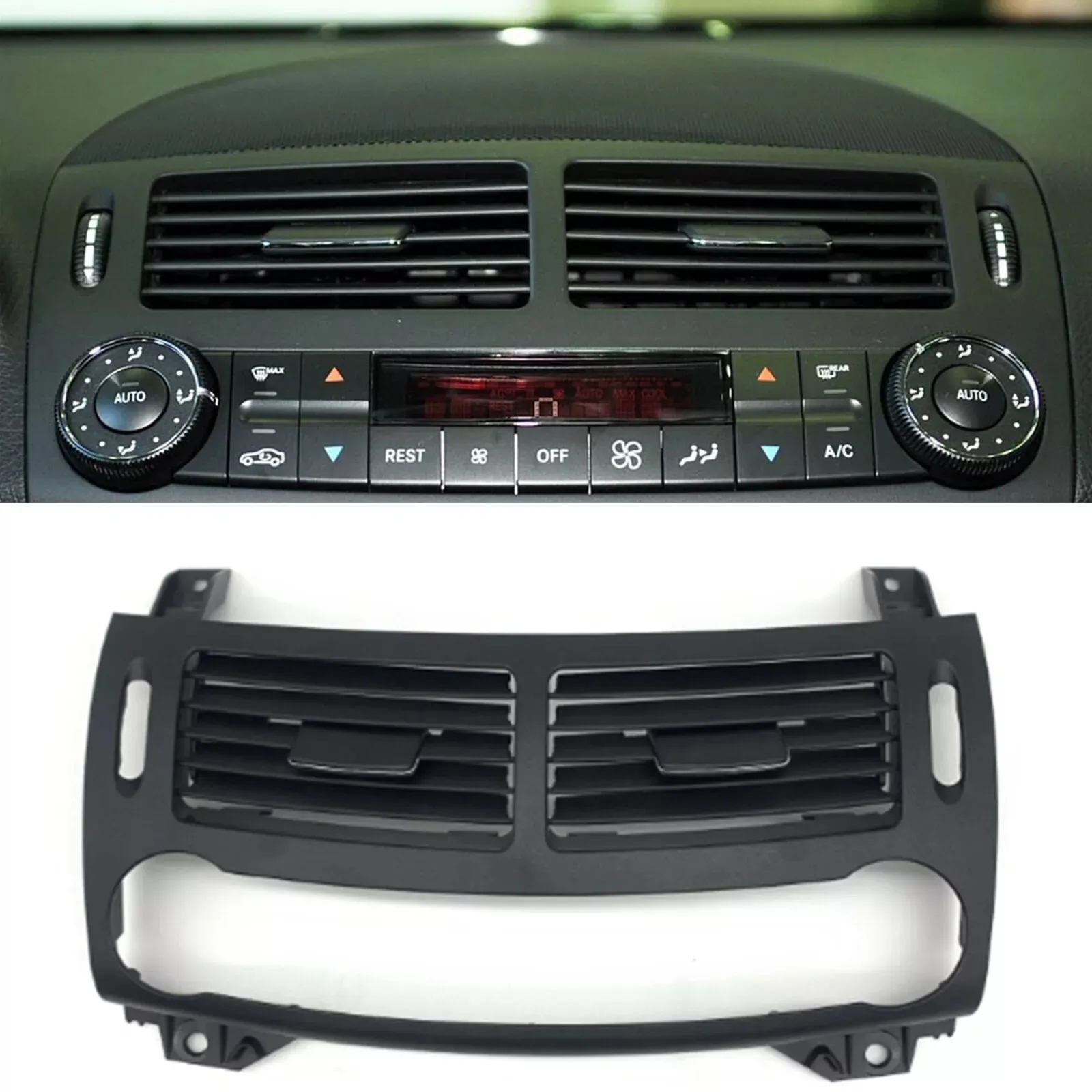 Front Dashboard Center Air Vent Outlet Panel Cover Grille 21183018549116 For Mercedes Benz E-Class W211 CLS W219 Car Accessories