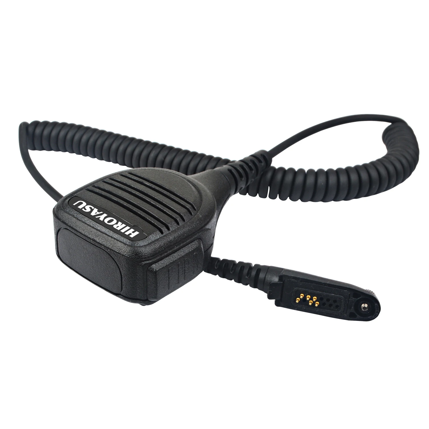 HIROUASU HI-UV850PRO HW-UV938 HW-UV910 Altoparlante per microfono walkie-talkie con cavo in TPU a spirale, jack audio da 3,5 mm