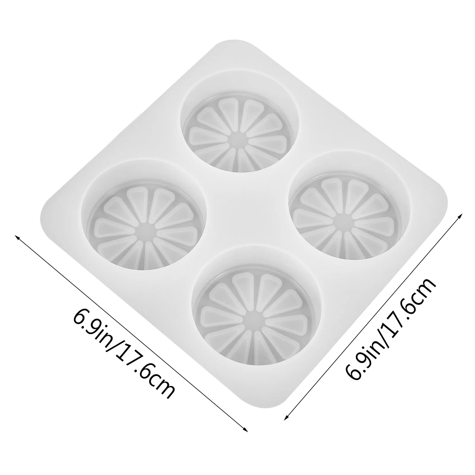 Lemon Slice Silicone Mold for Soap and Making Premium Flexible Transparent Material Easy Demould DIY Craft Creative Gift