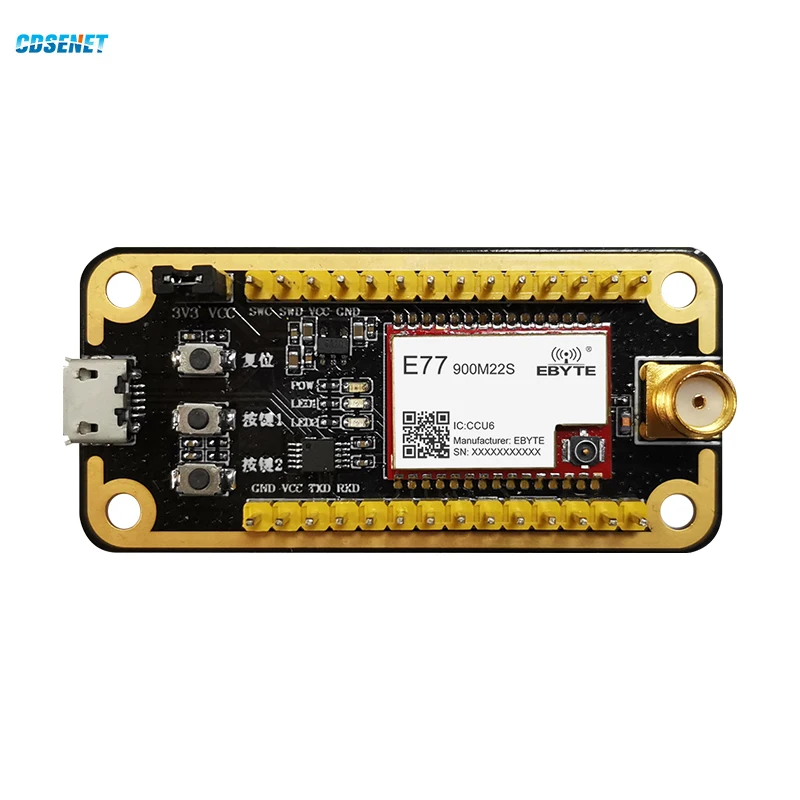 

868 МГц, 915 МГц, комплект тестовой платы для телефона, STM32WLE5CCU6 Lora, беспроводной модуль CDSENET Φ SoC 22 дБм 5,6 км